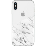 Let's Split | Half White Clear Marble Case