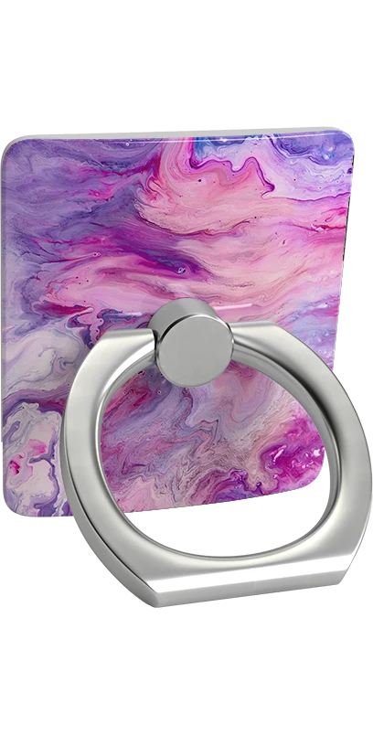 Tie Dying Over You | Purple Marble Phone Ring