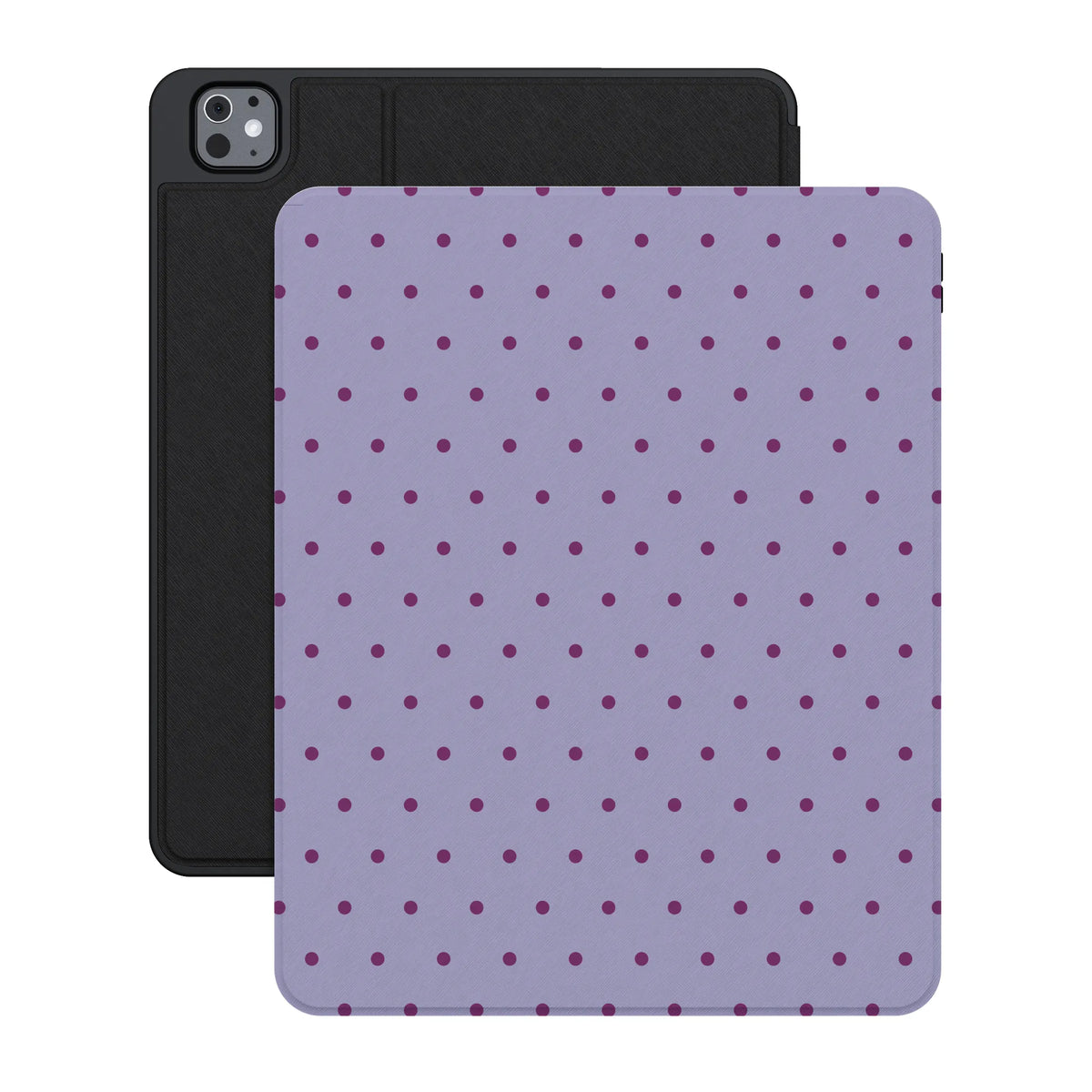 On the Dot | Purple & Plum Polka Dot iPad Case