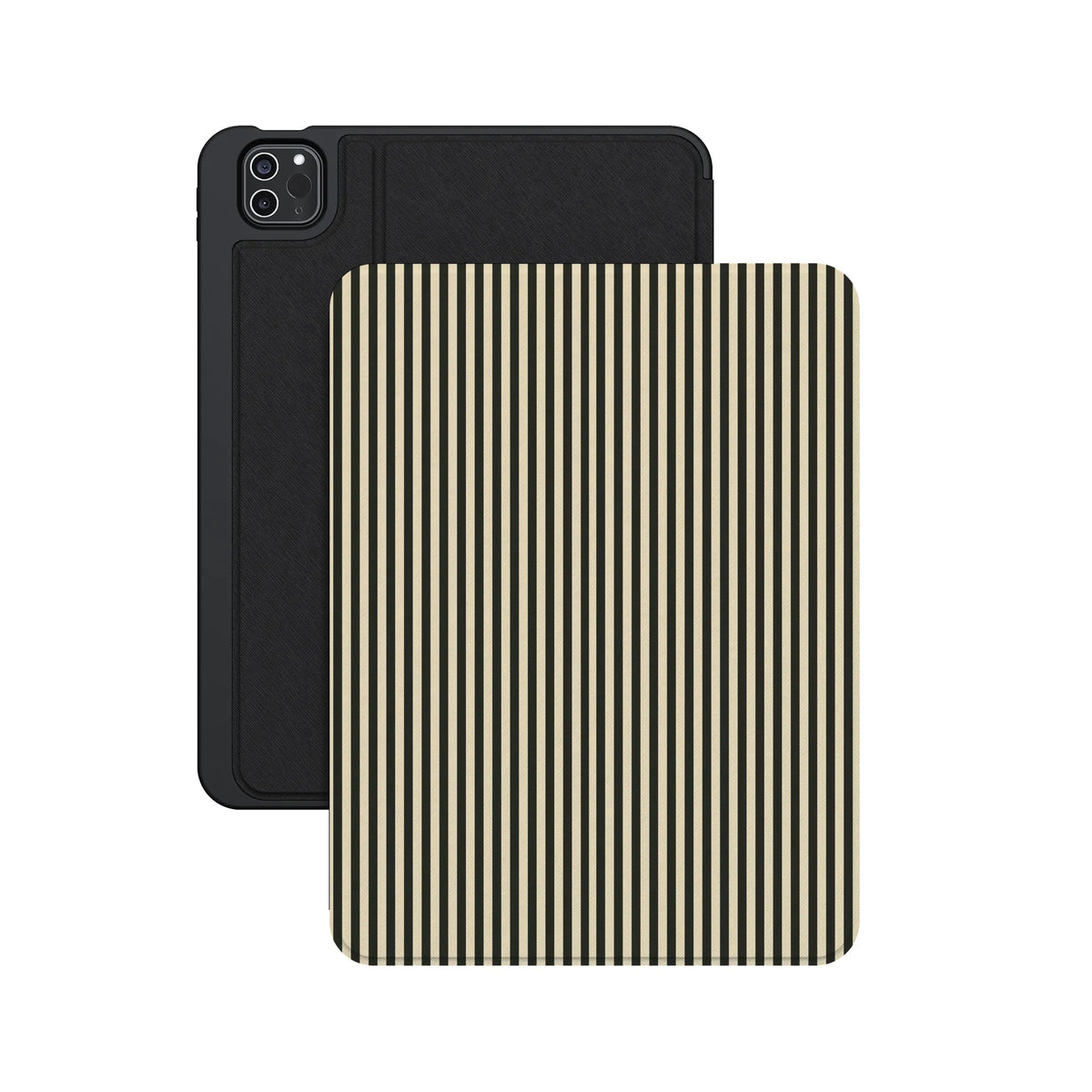 Stripes and the City | Black Pinstripes iPad Case