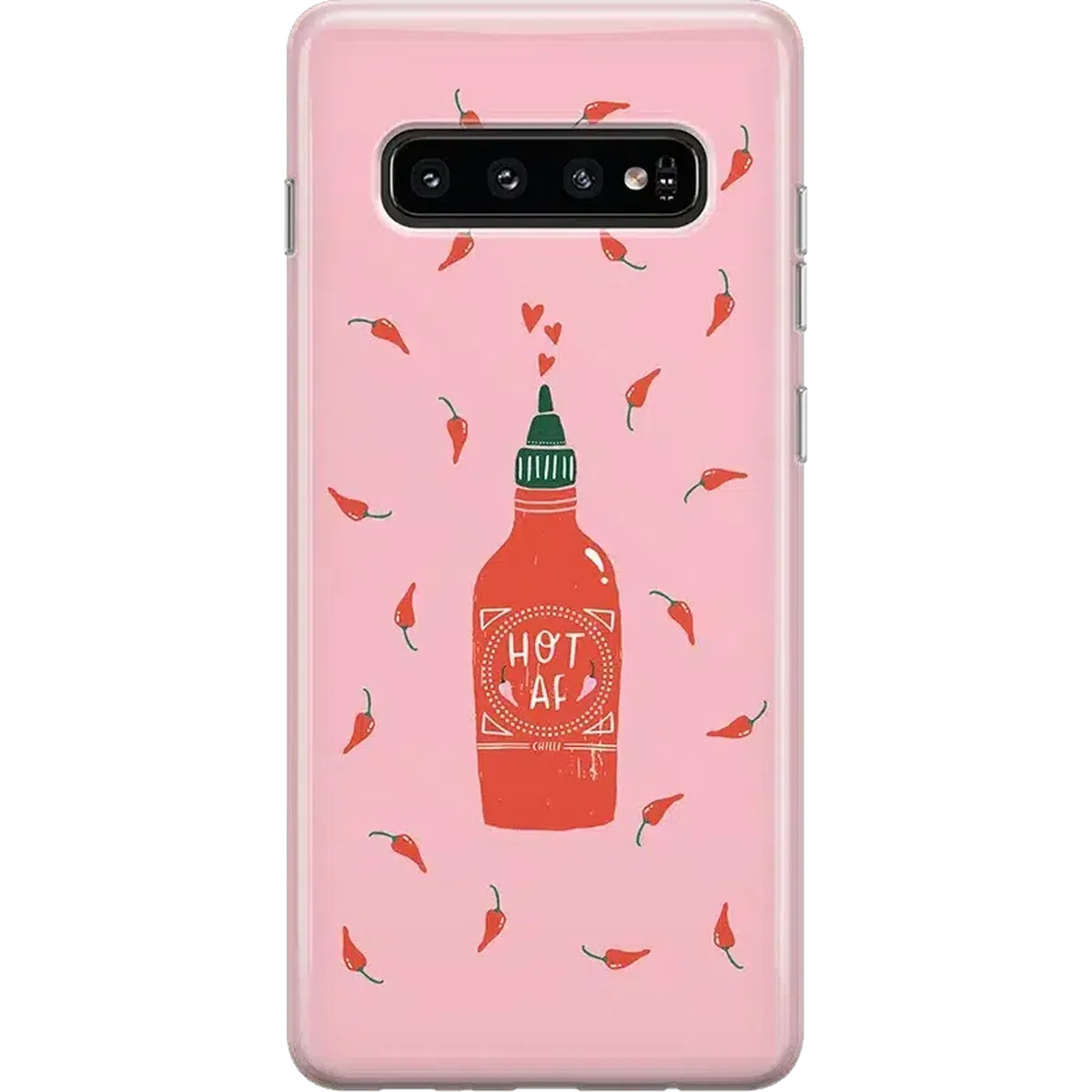 Spicy AF | Pink Chili Hot Sauce Samsung Case