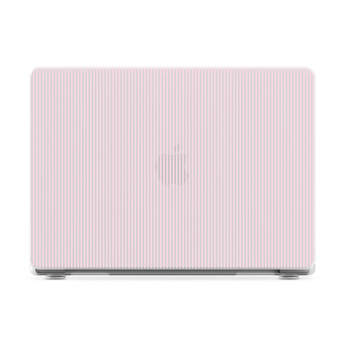 Stripes and the City | Light Pink Pinstripe Laptop Shell