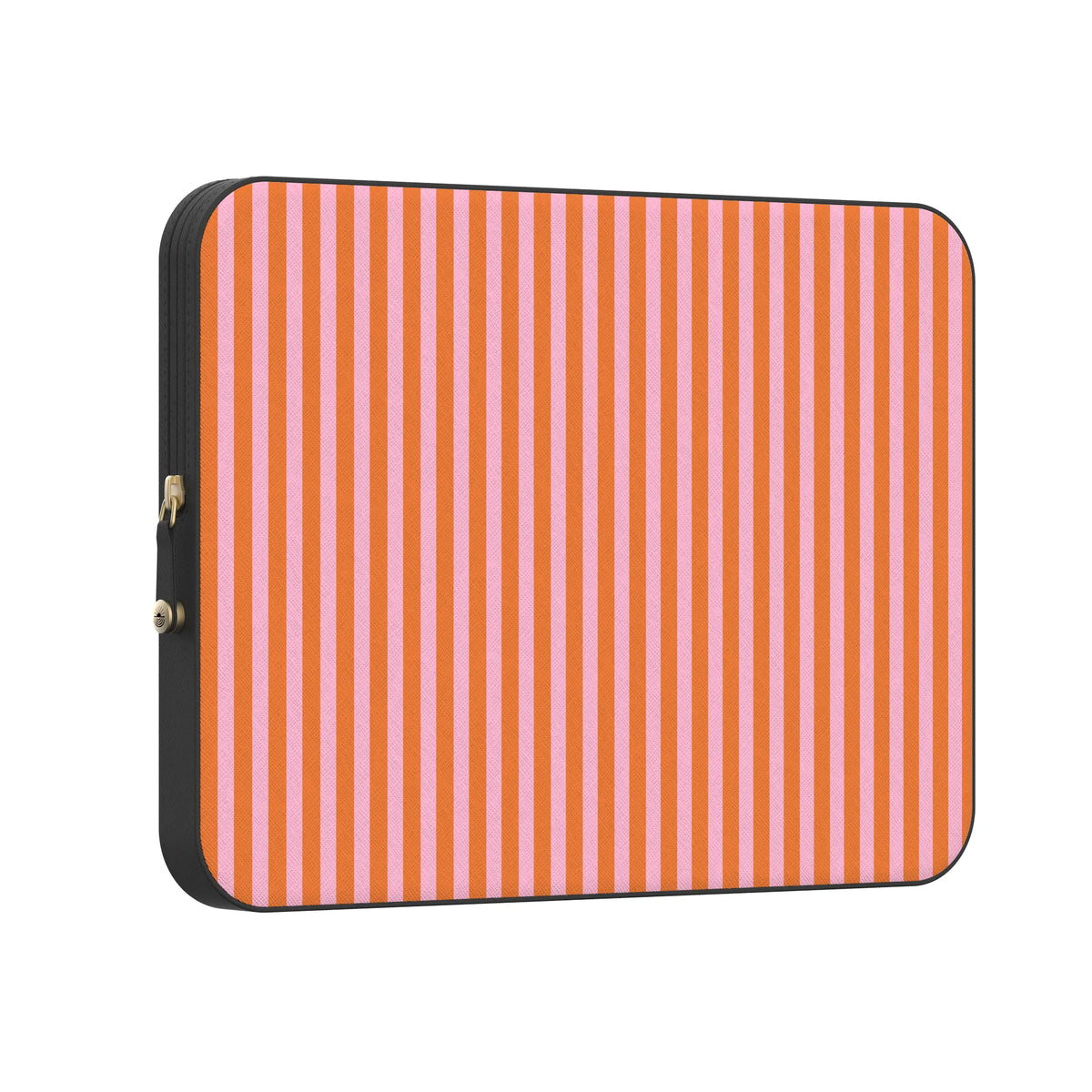 Perfect Stripes | Orange & Pink Stripes Laptop Case
