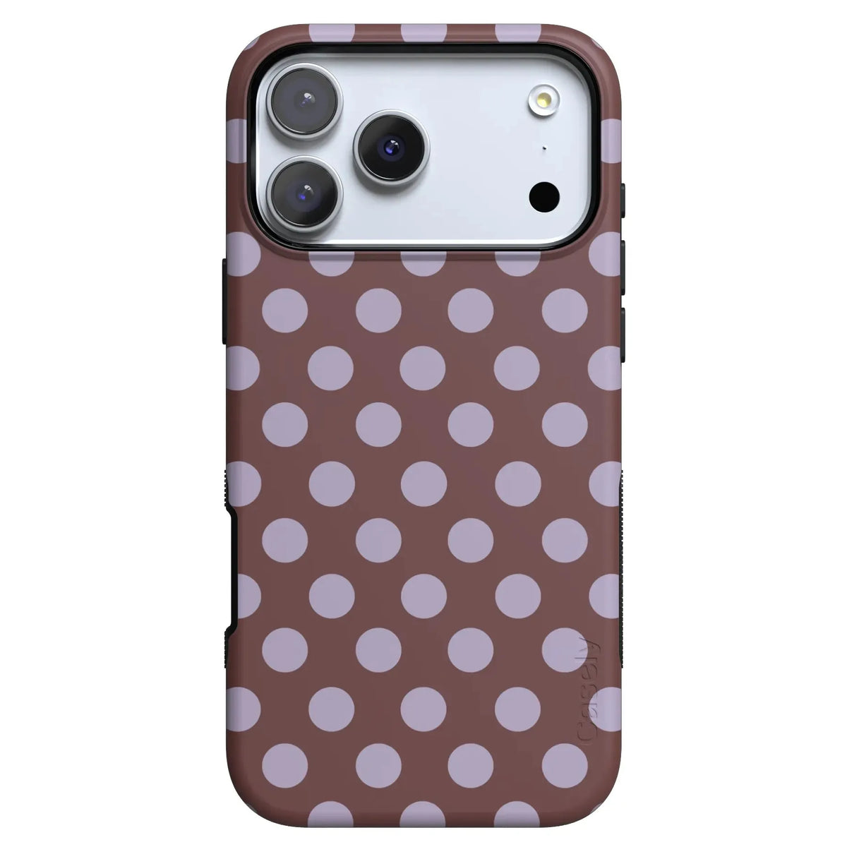 Spotted in SoHo | Burgundy Polka Dot Case