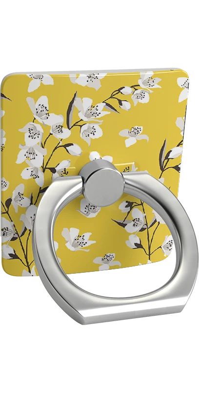 Floral Forest | Yellow Cherry Blossom Floral Phone Ring