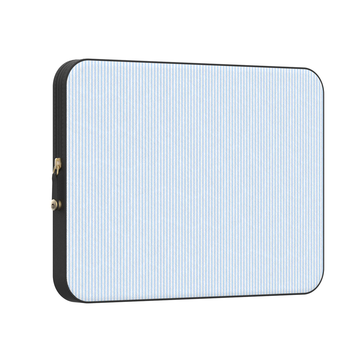 Stripes and the City | Light Blue Pinstripe Laptop Case