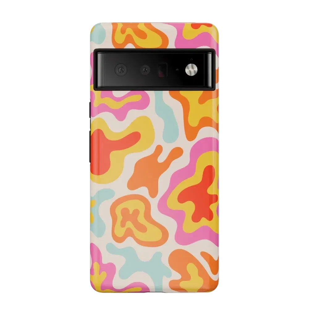 Tropical Color Splash | Abstract Retro Google Pixel Case