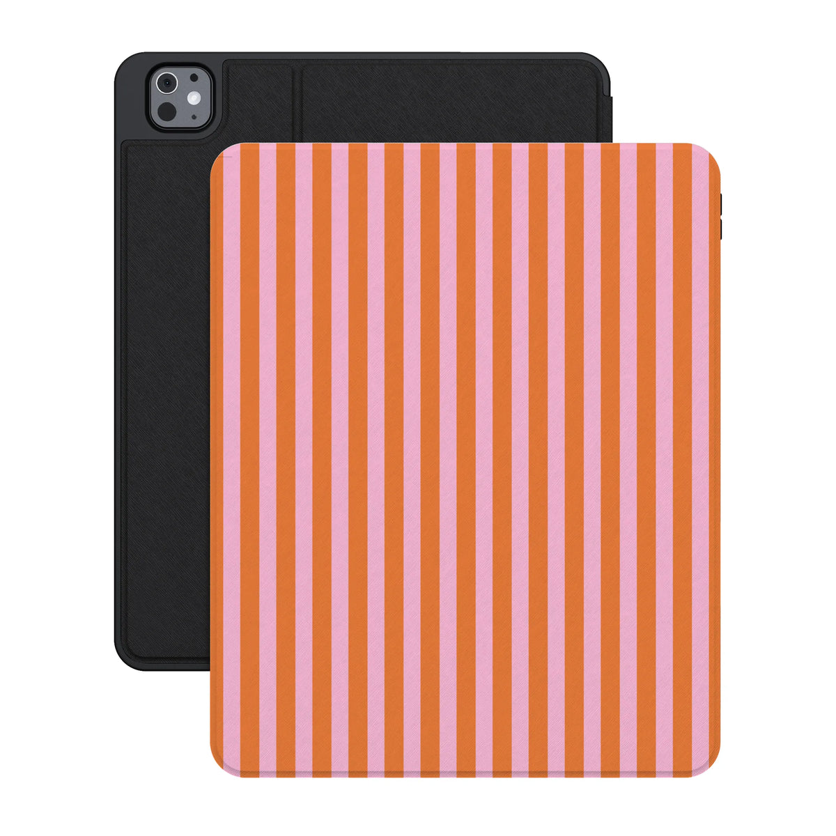 Perfect Stripes | Orange & Pink Stripes iPad Case