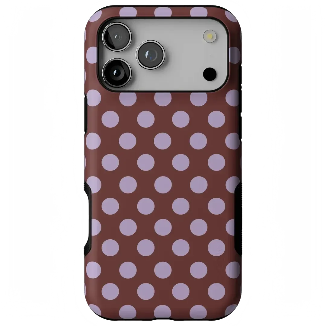 Spotted in SoHo | Burgundy Polka Dot Case