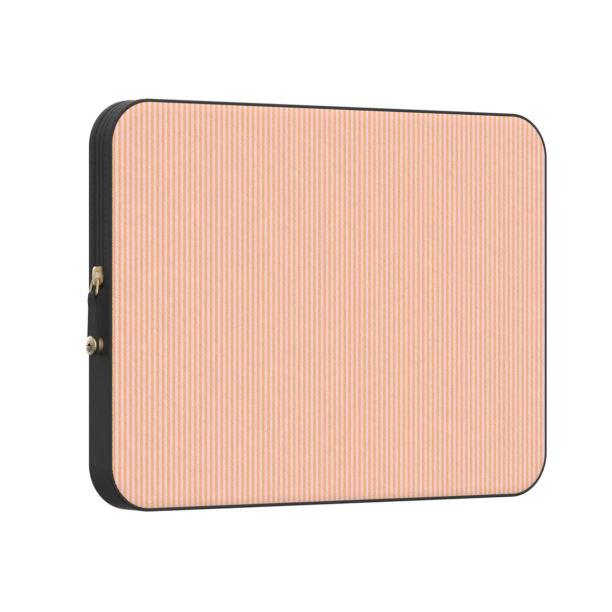 Stripes and the City | Orange & Pink Pinstripe Laptop Case