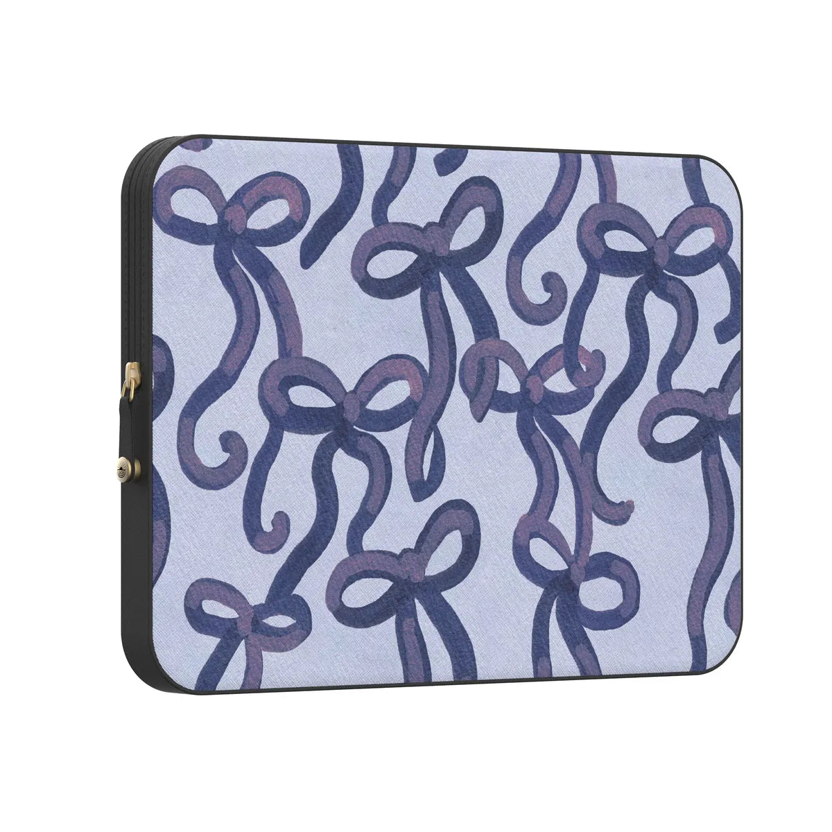 Love Me Knot | Blue Bow Laptop Case