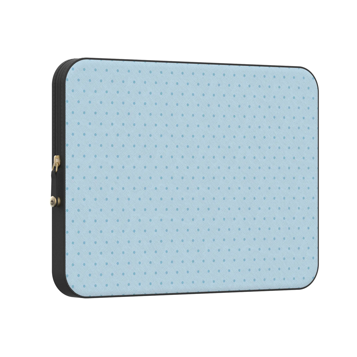 On the Dot | Blue Monochrome Polka Dot Laptop Case