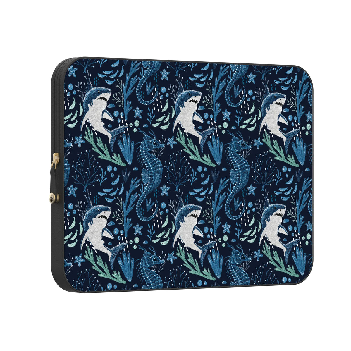 Midnight Reef | Shark Print Laptop Case