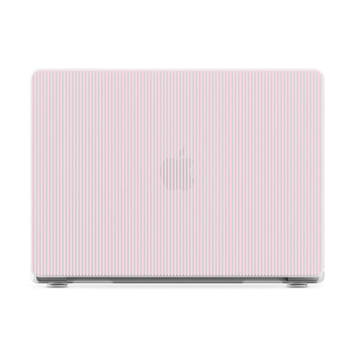 Stripes and the City | Light Pink Pinstripe Laptop Shell