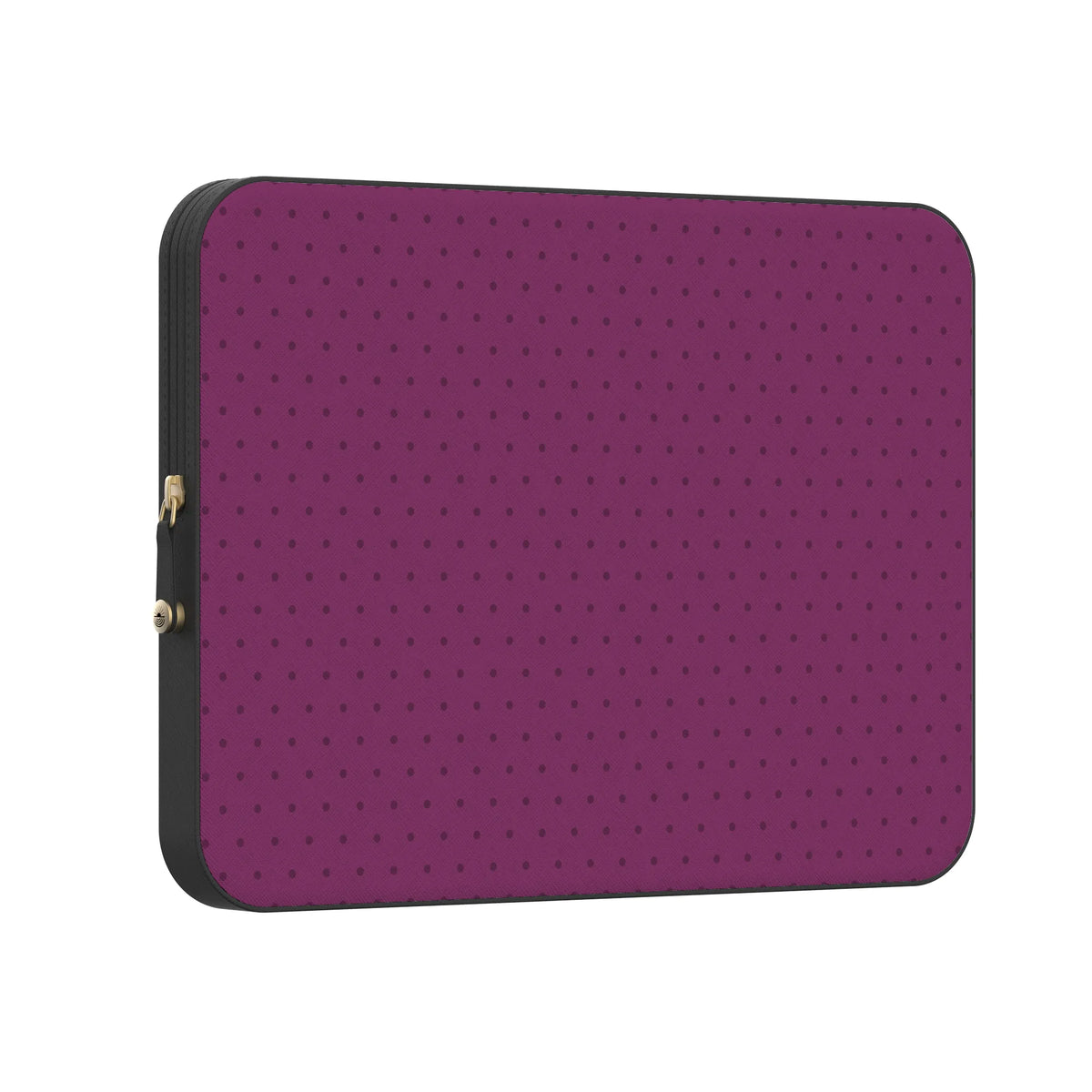 On the Dot | Plum Polka Dot Laptop Case