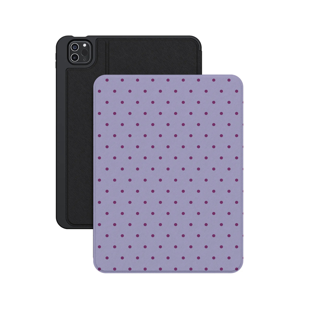 On the Dot | Purple & Plum Polka Dot iPad Case