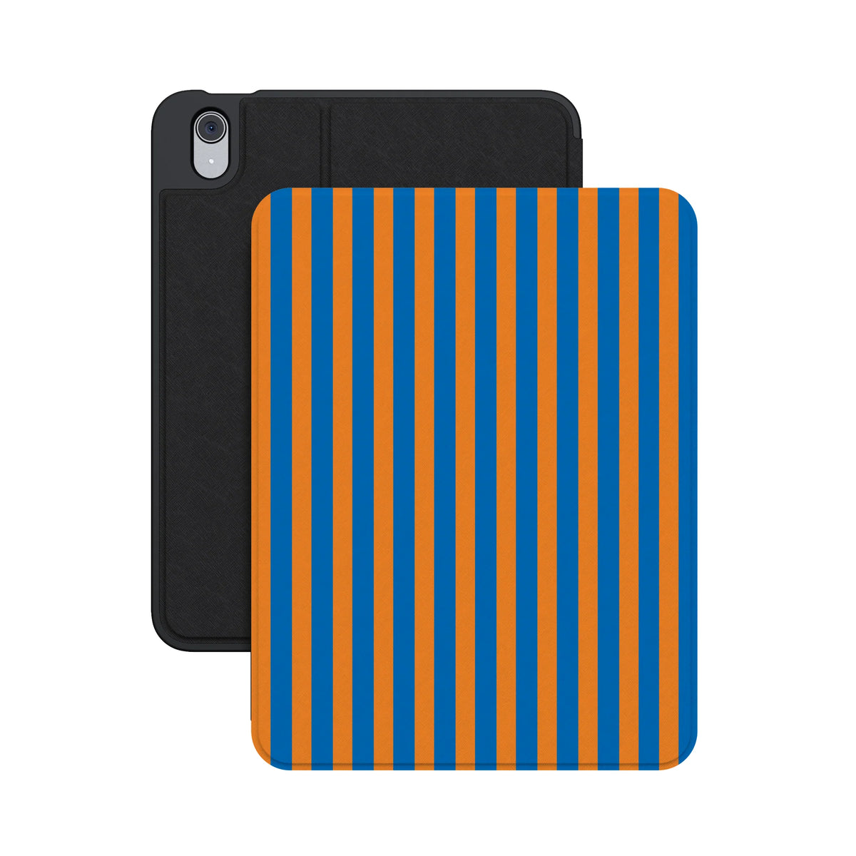 Go New York | Blue & Orange Stripes iPad Case