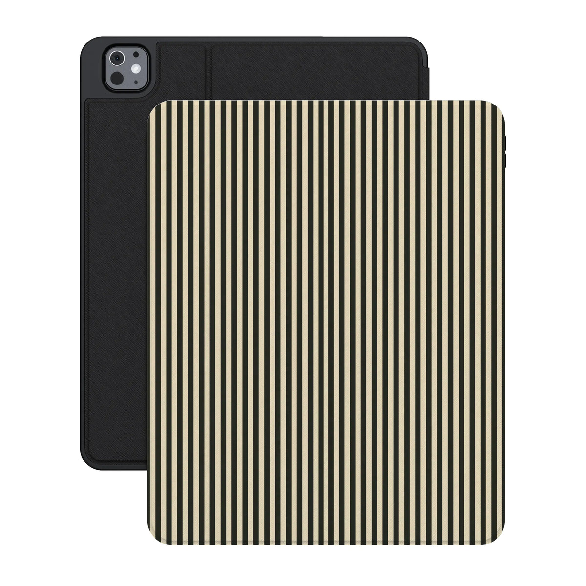Stripes and the City | Black Pinstripes iPad Case