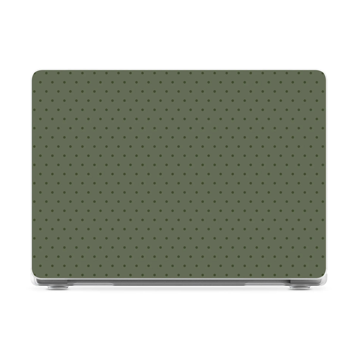 On the Dot | Olive Green Polka Dot Laptop Shell