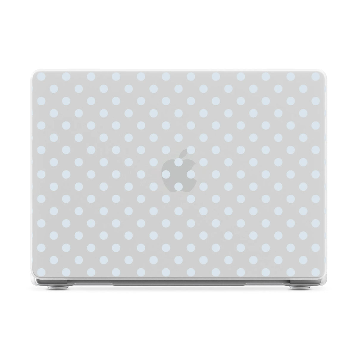 Spotted in SoHo | Light Blue Clear Polka Dot Laptop Shell