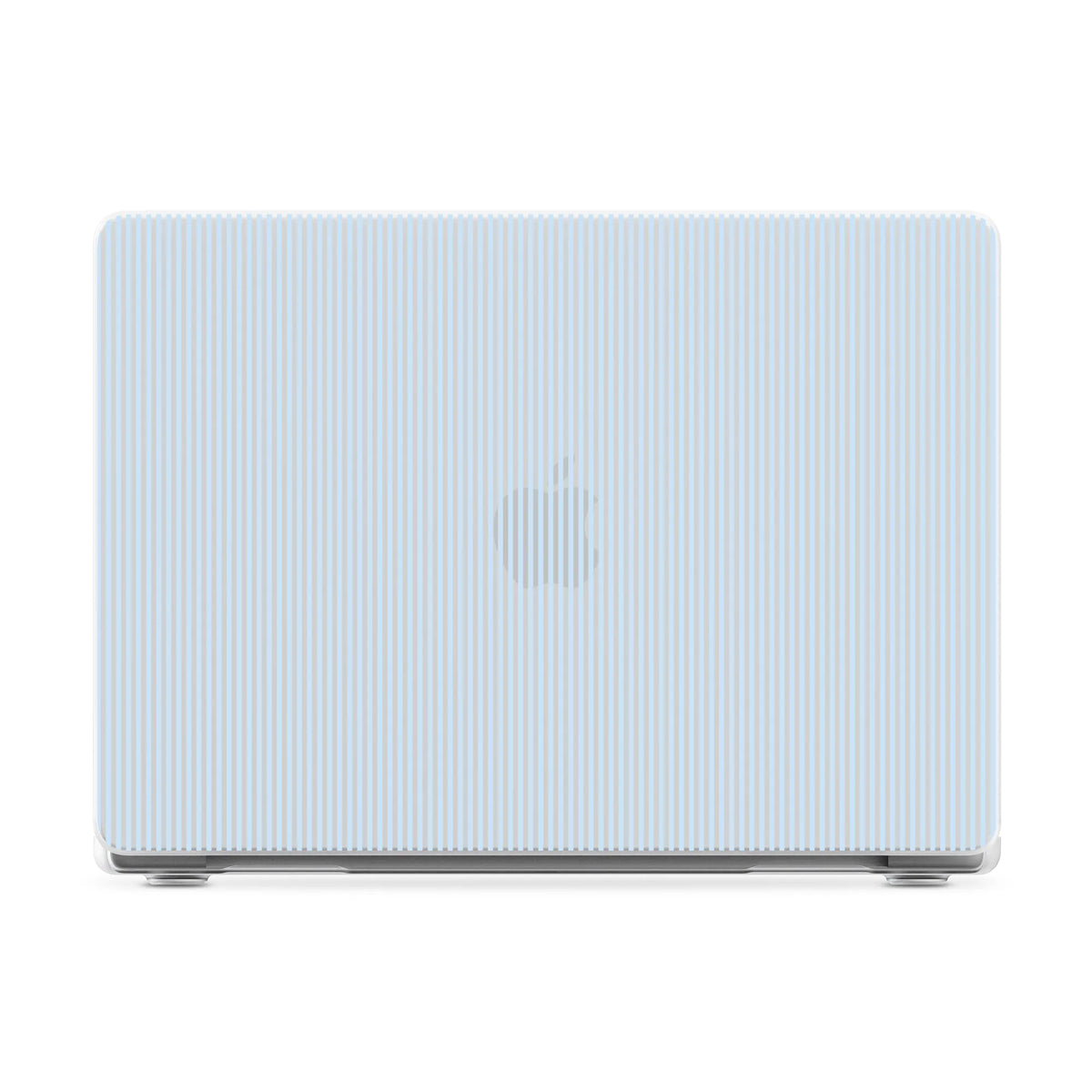 Stripes and the City | Light Blue Pinstripe Laptop Shell
