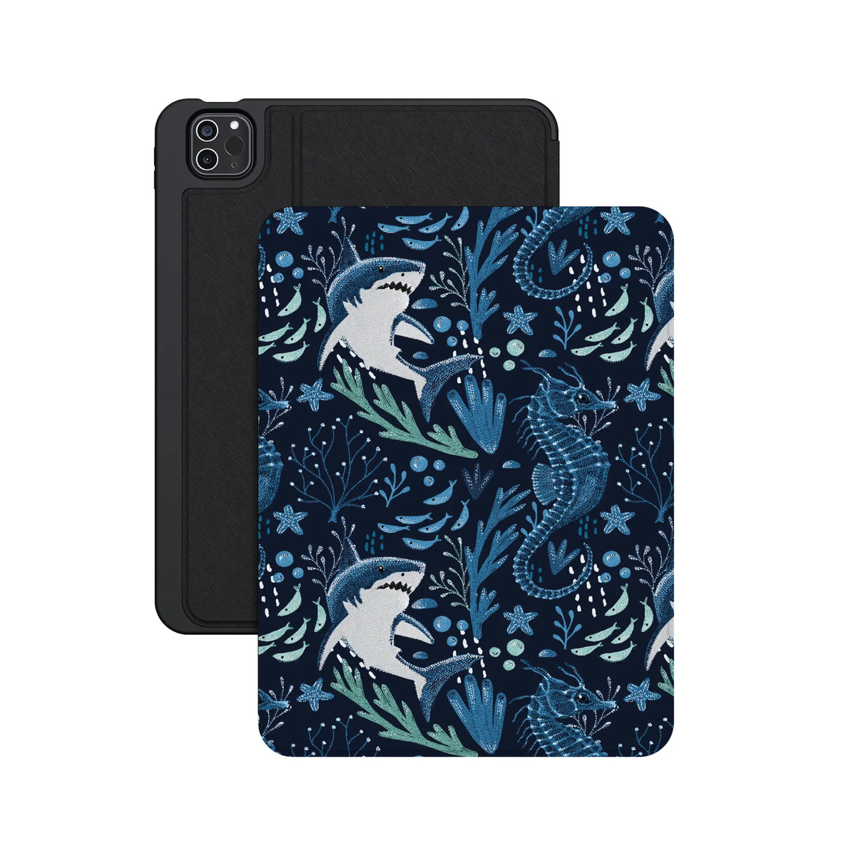 Midnight Reef | Shark Print iPad Case