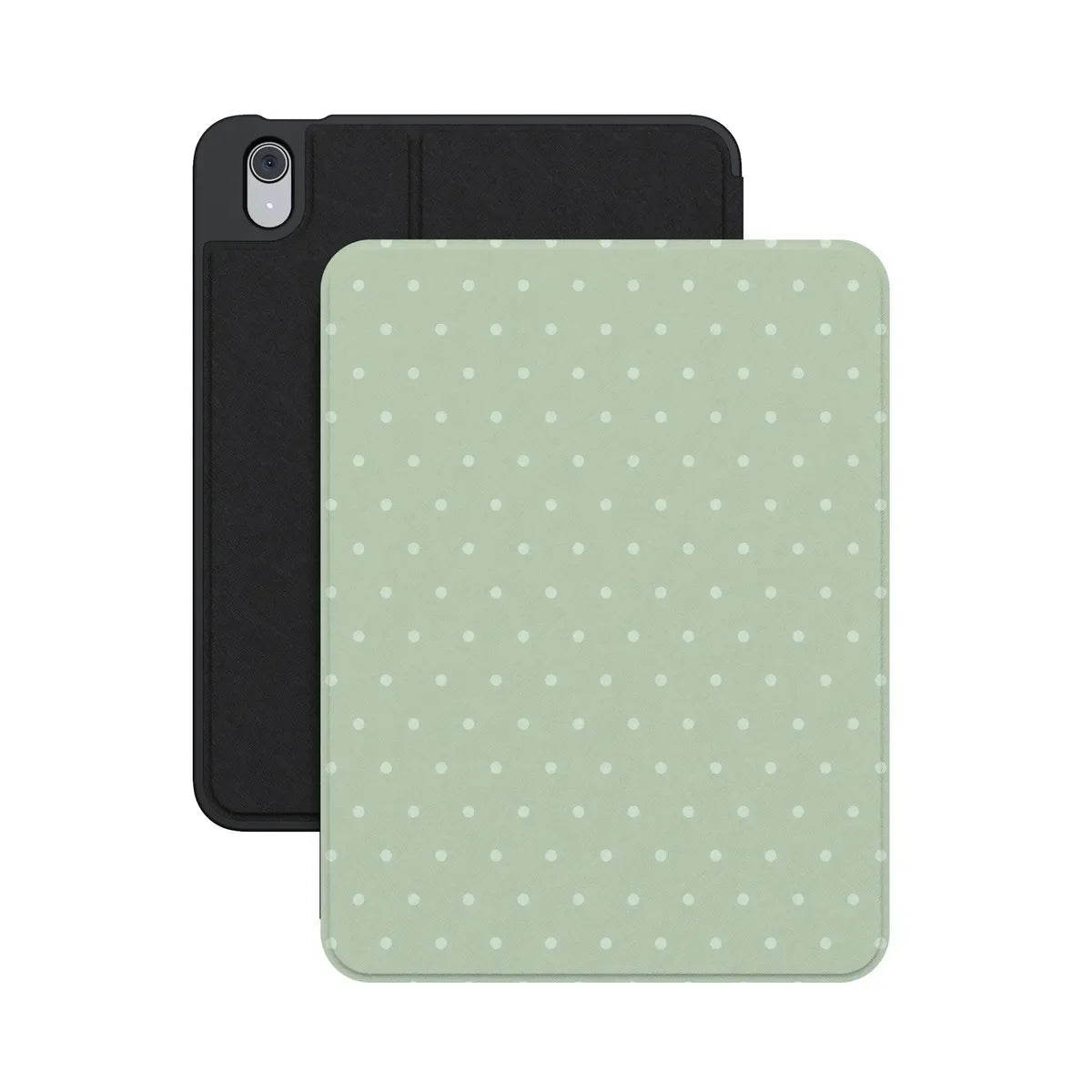 On the Dot | Green Polka Dot iPad Case